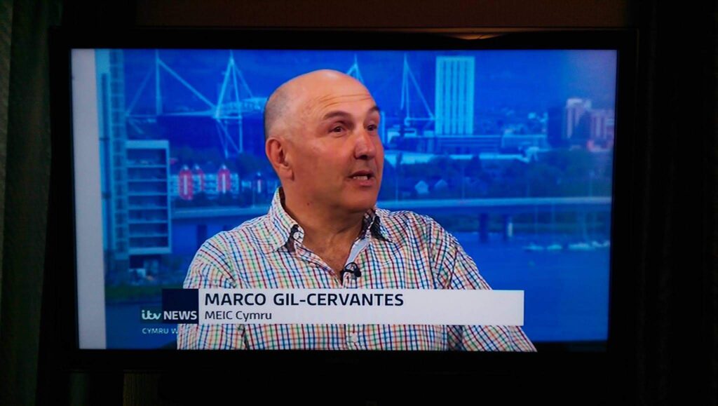 Marco Gil-Cervantes, Meic Cymru, on ITV News