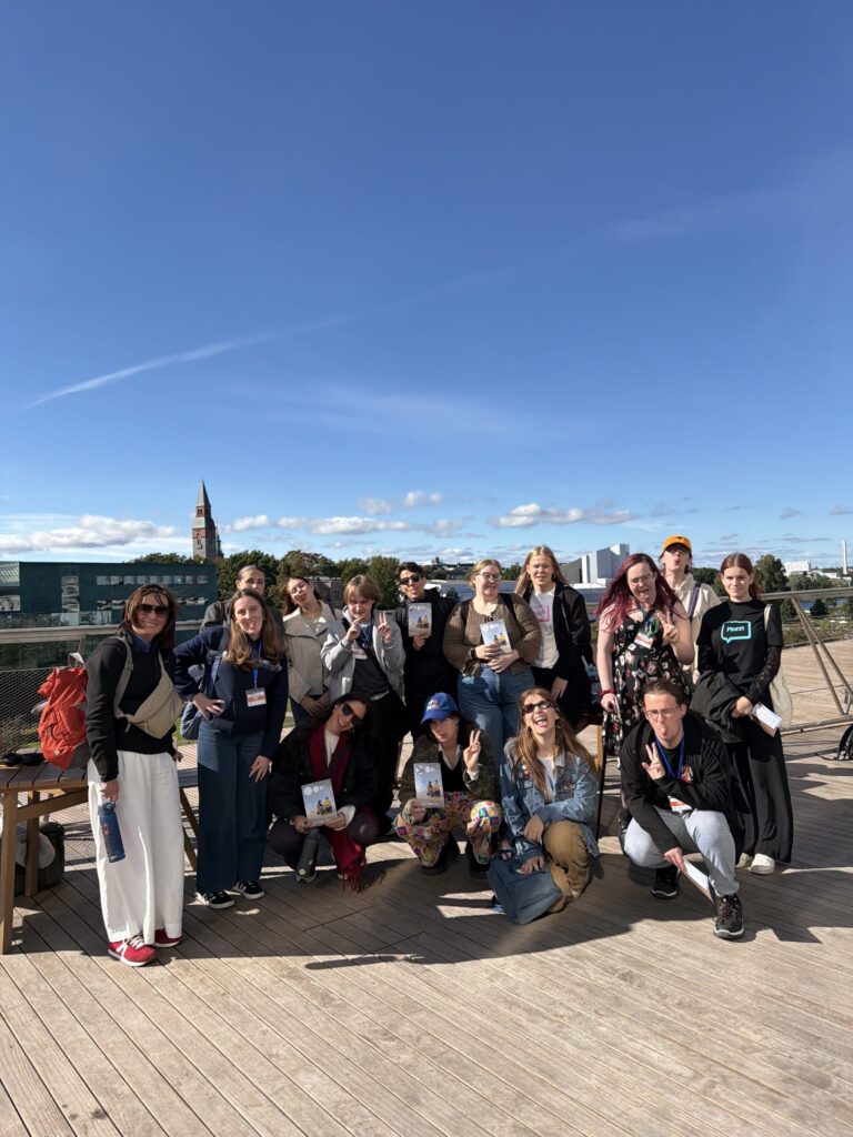 Group photo on the rooftop