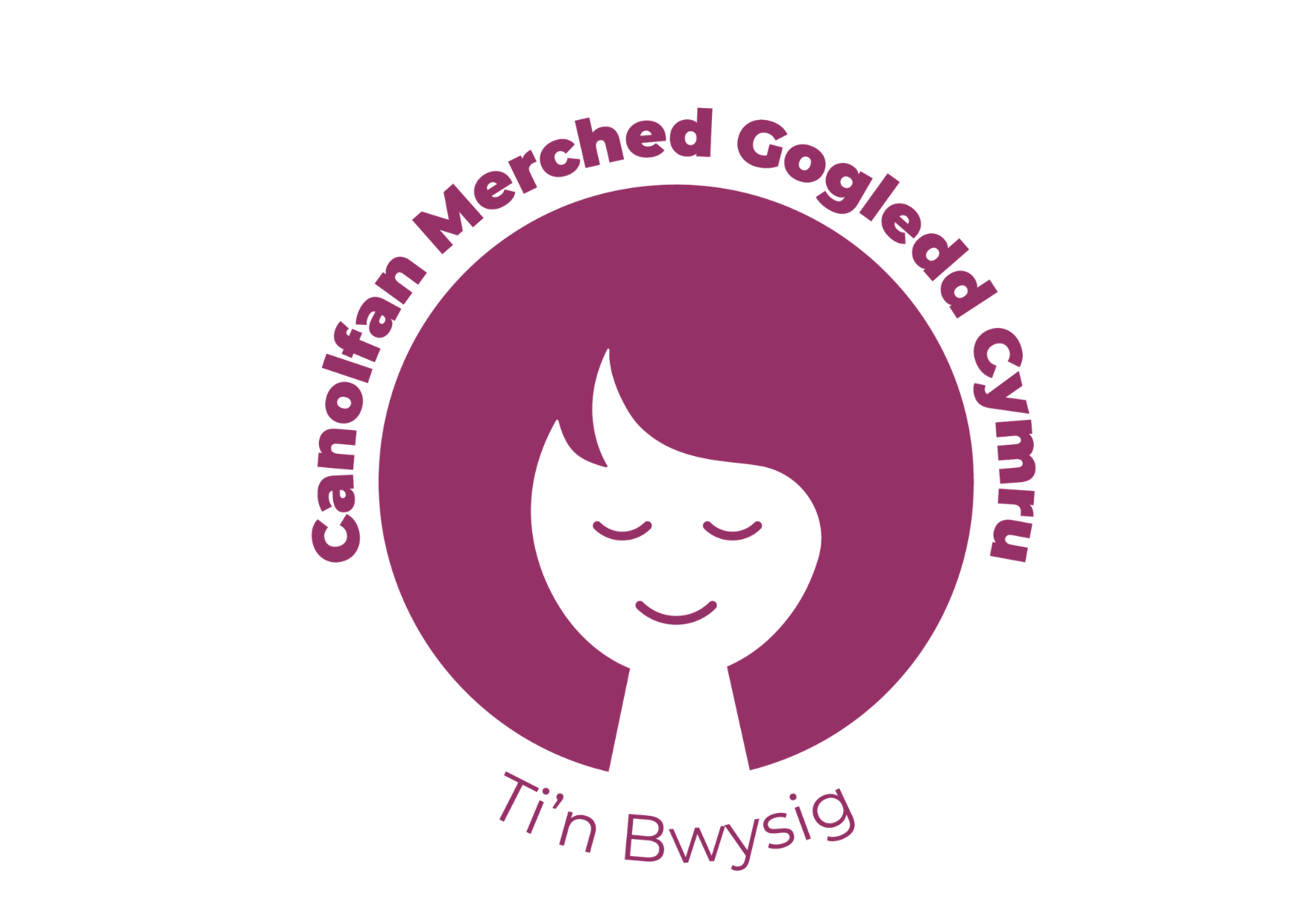 Logo Cymraeg newydd Canolfan Merched Gogledd Cymru