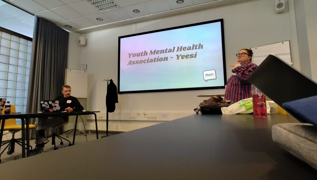 Presenting at Yeesi in Helsinki
